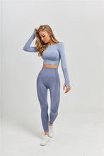 Load image into Gallery viewer, Women Seamless Yoga Set Fitness Sports Suits Gym Clothing