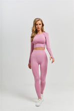 Load image into Gallery viewer, Women Seamless Yoga Set Fitness Sports Suits Gym Clothing