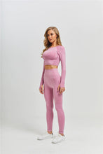 Load image into Gallery viewer, Women Seamless Yoga Set Fitness Sports Suits Gym Clothing