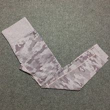 Load image into Gallery viewer, 3 pcs camo seamless women Yoga clothes set | sport leggings and top set
