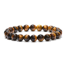 Load image into Gallery viewer, 4 Size Minimalist Natural Stone Beads Tiger Eye Bracelet For Male Yoga