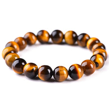Load image into Gallery viewer, 4 Size Minimalist Natural Stone Beads Tiger Eye Bracelet For Male Yoga