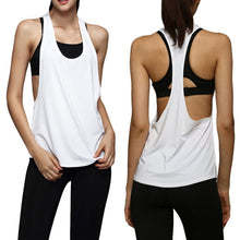 Load image into Gallery viewer, Sexy Backless Fitness Yoga Top Workout Shirts Vest