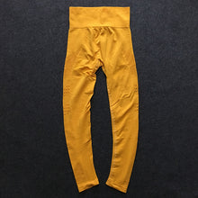 Load image into Gallery viewer, 2 pieces gym set workout clothes for women | knit long sleeve compression crop top + seamless legging