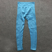 Load image into Gallery viewer, 2 pieces gym set workout clothes for women | knit long sleeve compression crop top + seamless legging