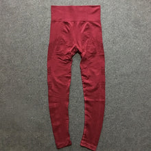 Load image into Gallery viewer, 2 pieces gym set workout clothes for women | knit long sleeve compression crop top + seamless legging