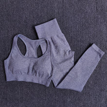 Load image into Gallery viewer, Women Seamless Yoga Set Fitness Sports Suits Gym Clothing
