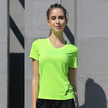 Load image into Gallery viewer, Yoga T shirt Gym Fitness Jerseys Shirt | Short Sleeves Women Sport Shirts