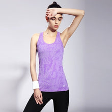 Load image into Gallery viewer, Sleeveless Breathable Quick Dry Women Tank Top | Slim Medium-long Nylon & Spandex Yoga Shirt Vest