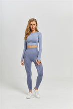 Load image into Gallery viewer, Women Seamless Yoga Set Fitness Sports Suits Gym Clothing
