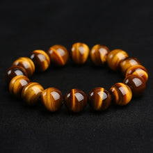 Load image into Gallery viewer, 4 Size Minimalist Natural Stone Beads Tiger Eye Bracelet For Male Yoga
