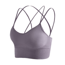 Load image into Gallery viewer, Women Tops Backless Fitness Yoga Running Sports Bra Breathable Sexy Crop Top Sports Wear
