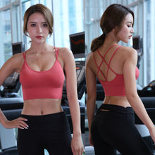 Load image into Gallery viewer, Women Tops Backless Fitness Yoga Running Sports Bra Breathable Sexy Crop Top Sports Wear
