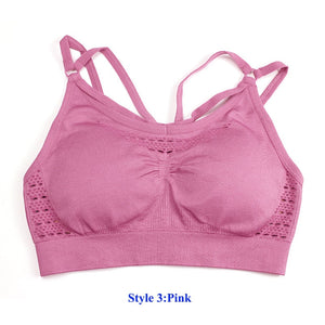 21 Colors Seamless Sports Bra Women |  Back Cross Strappy