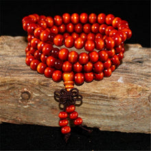 Load image into Gallery viewer, Multicouche 108 perles de bois Lotus OM Bracelet
