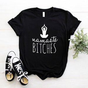 Yoga Women Cotton Casual Funny tshirt