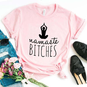 Yoga Women Cotton Casual Funny tshirt