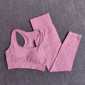 Women Seamless Yoga Set Fitness Sports Suits Gym Clothing