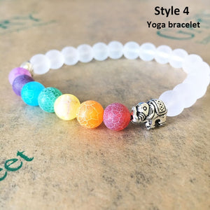 Handmade Natural 7 Chakra Bead Stone Bracelets