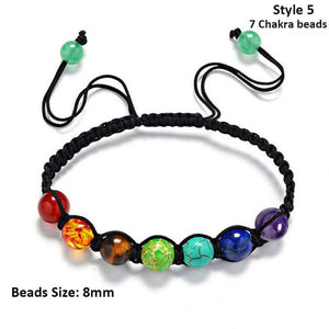 Handmade Natural 7 Chakra Bead Stone Bracelets