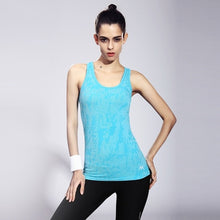 Load image into Gallery viewer, Sleeveless Breathable Quick Dry Women Tank Top | Slim Medium-long Nylon &amp; Spandex Yoga Shirt Vest
