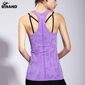 Sleeveless Breathable Quick Dry Women Tank Top | Slim Medium-long Nylon & Spandex Yoga Shirt Vest